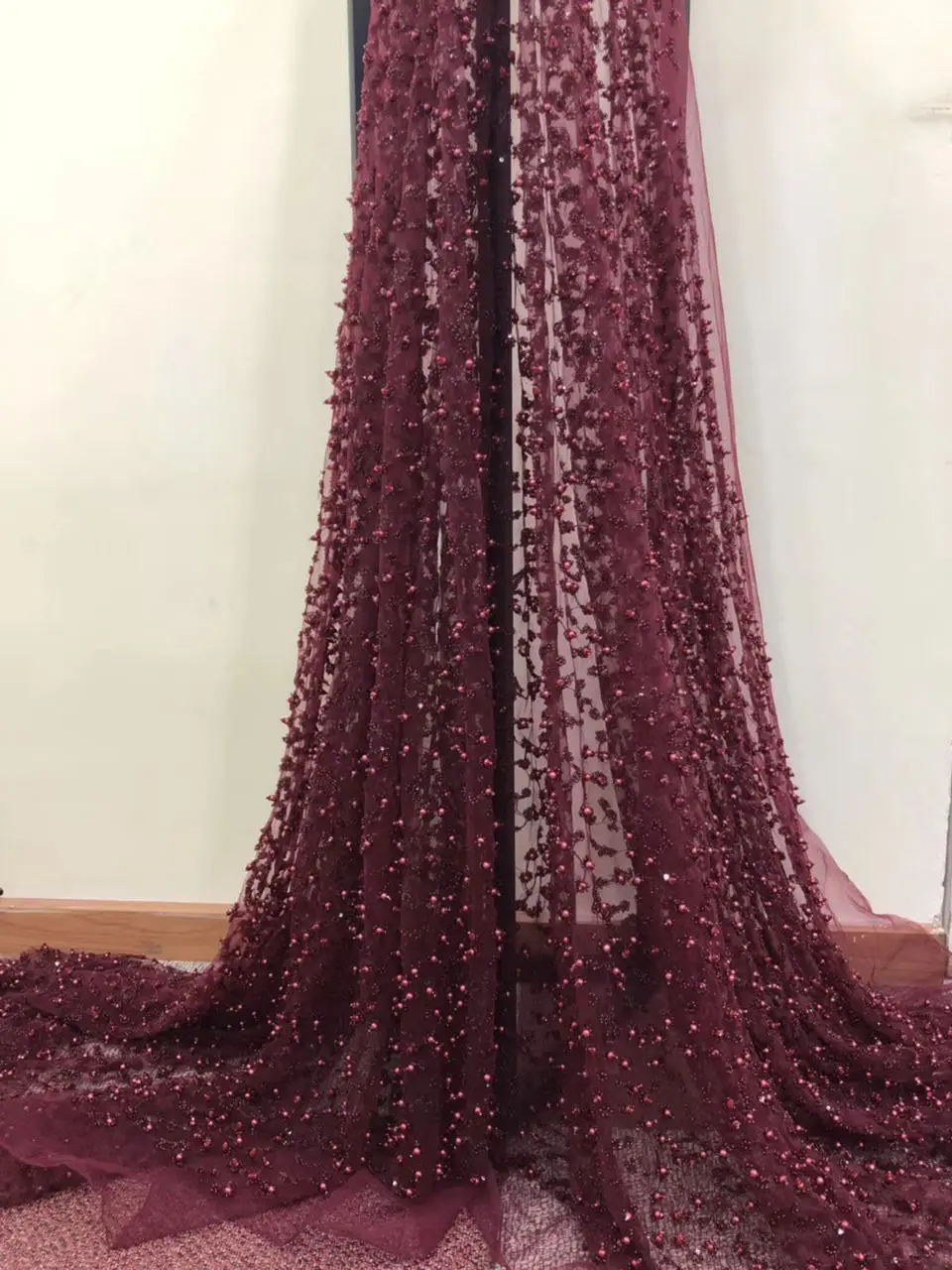 2018 новейший дизайн большой тяжелый Свадебное кружево Африканский французский