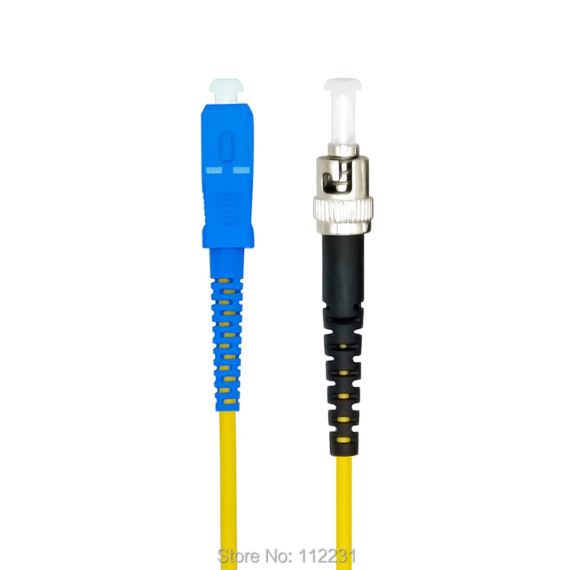 

1Meters SC/PC-ST/PC,3.0mm,Singlemode 9/125,Simplex,Optical Fiber Patch Cord Cable,SC to ST