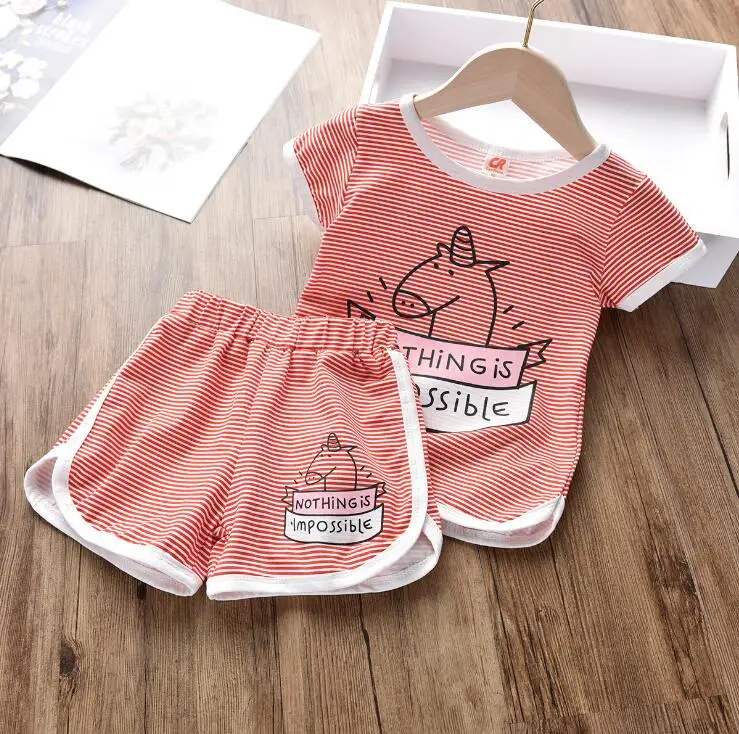 Новинка лета 2019 одежда для мальчиков Корейская версия полосатой футболки с