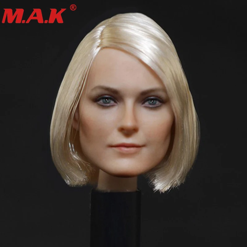 

1/6 scale female girl lady head sculpt beautiful head carving model for 12" collectible action figure toys accessories