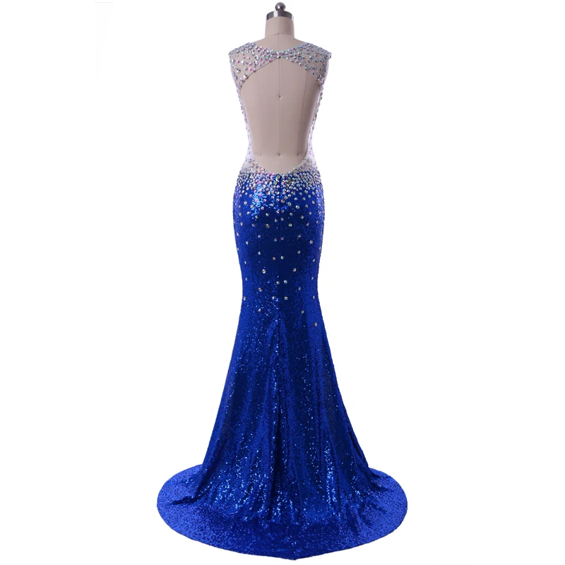 Роскошные с открытой спиной v образным вырезом Длинные Выпускные платья 2019