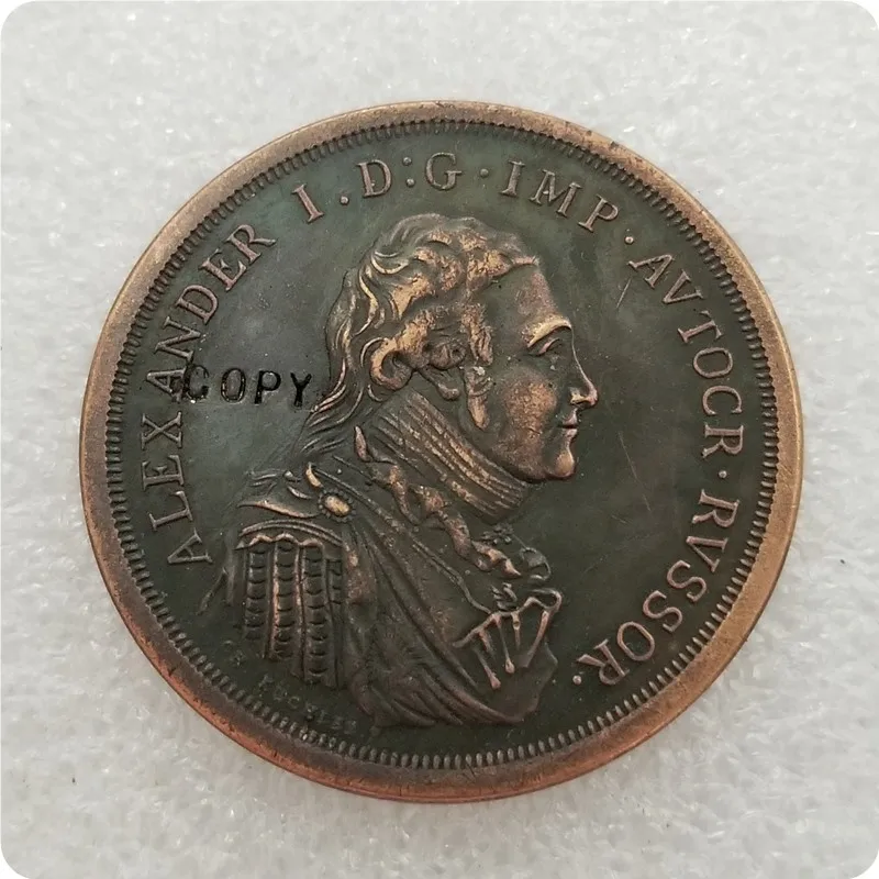 Copper 1804 Россия 1 рубль монеты КОПИЯ памятные монеты-копия монеты медаль коллекционные монеты - Цвет: Copper