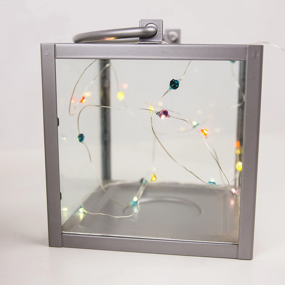 Гирлянда светодиодная с питанием от батареи Радужная алмазная|string lights|christmas lightsled