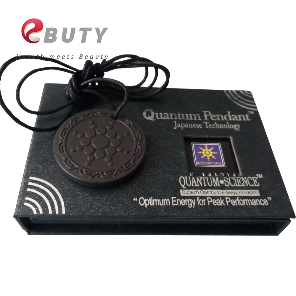 Круглое ожерелье с кулоном из лавы скалярная энергия квантовые ионы карточкой и