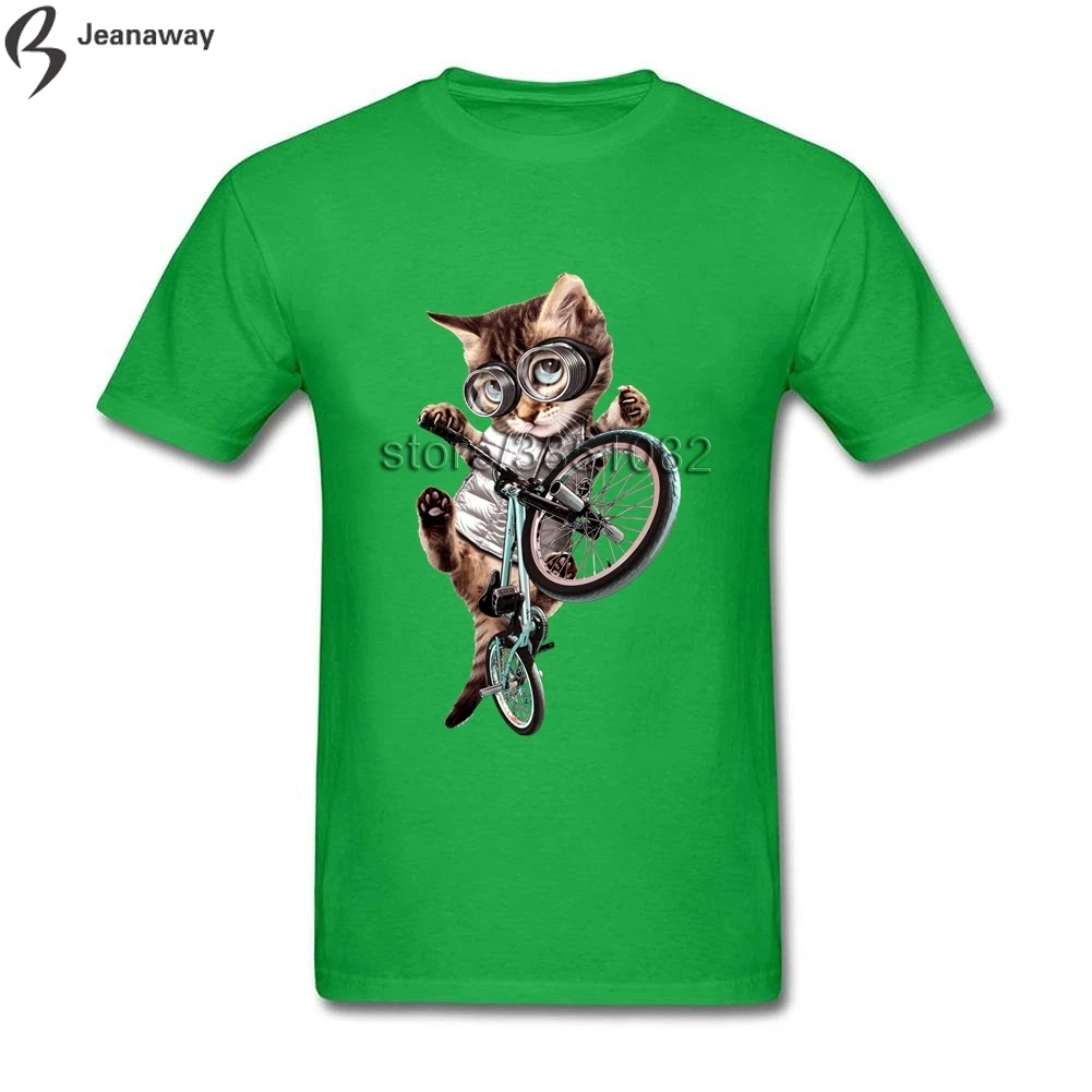 Full Cotton BMX CAT Top Quality Men White O-Collar Short Sleeve Tops Tee 2018 New Arrival shirt | Мужская одежда