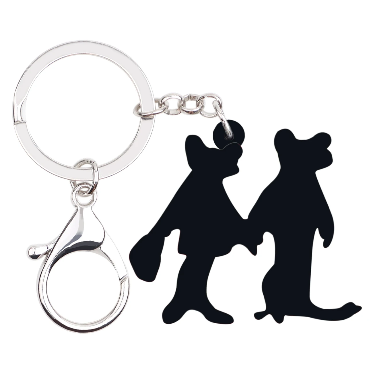 WEVENI акриловая лягушка пара влюбленных брелки держатель аниме ювелирные изделия