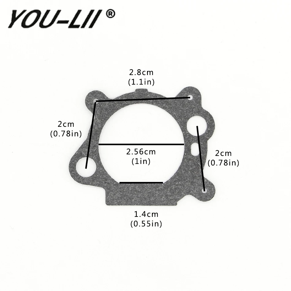 

YOULII 1Pcs Air Cleaner Mount Gaskets Replace For Briggs & Stratton 795629 272653 272653S Carburetor Chainsaw