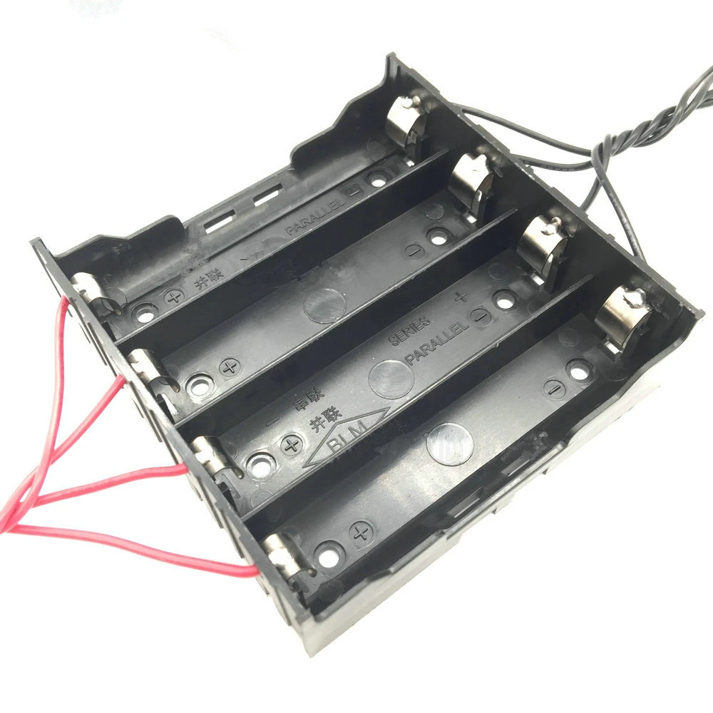 1 шт. Новый DIY 4*18650 Батарейный ящик пластиковый держатель для батарей чехол