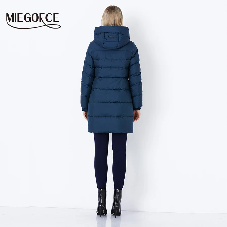 MIEGOFCE 2019 Новая коллекция средняя длина женская парка европейский пошив зимние