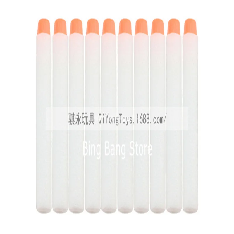 100 шт. Серебристое свечение мягкие пули пенные дротики ответный удар заправка