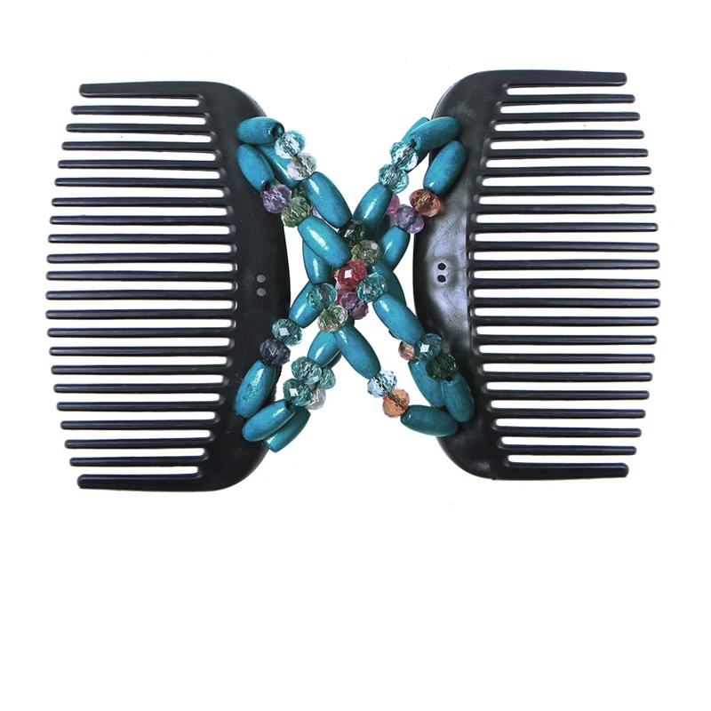 1 шт. Лидер продаж волшебная расческа для волос с двойными бусинами в стиле ретро