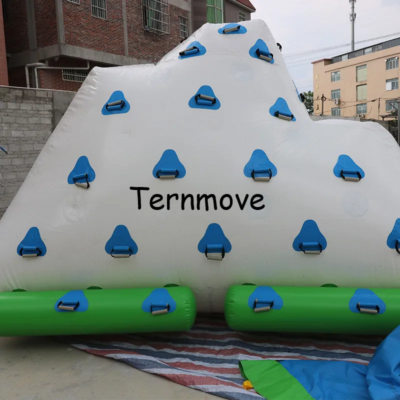 Надувная горка айсберга для бассейна скальный альпинизм аквапарка оборудование