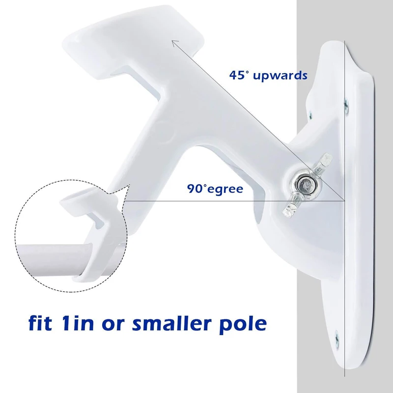 Новое настенное крепление флага полюс регулируемый металлический держатель