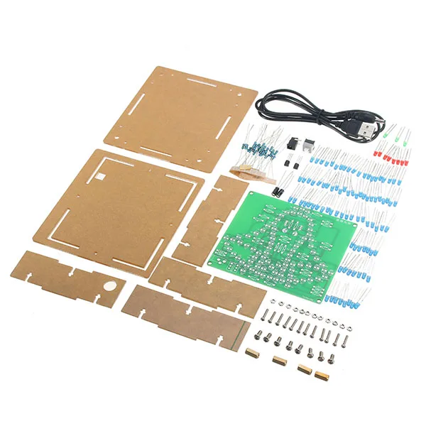 DIY электронные 5 В USB LED Рождество пожимая колокол шаткий Windbell flash kit | Лампы и