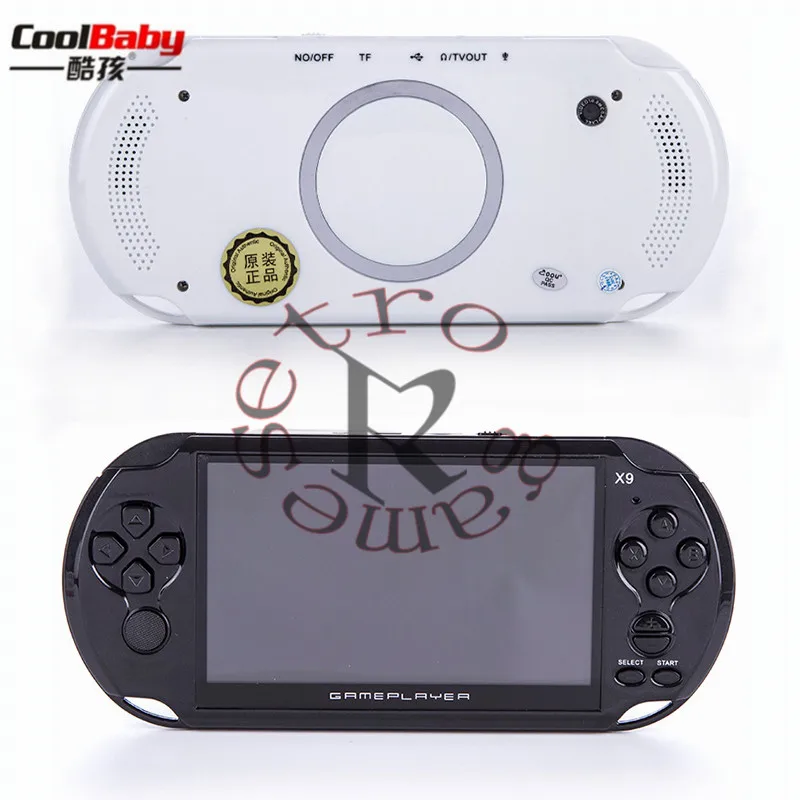 Новое поступление 5 0 большой Экран ручной x9 gameplayer ТВ Out с MP3/фильм Камера