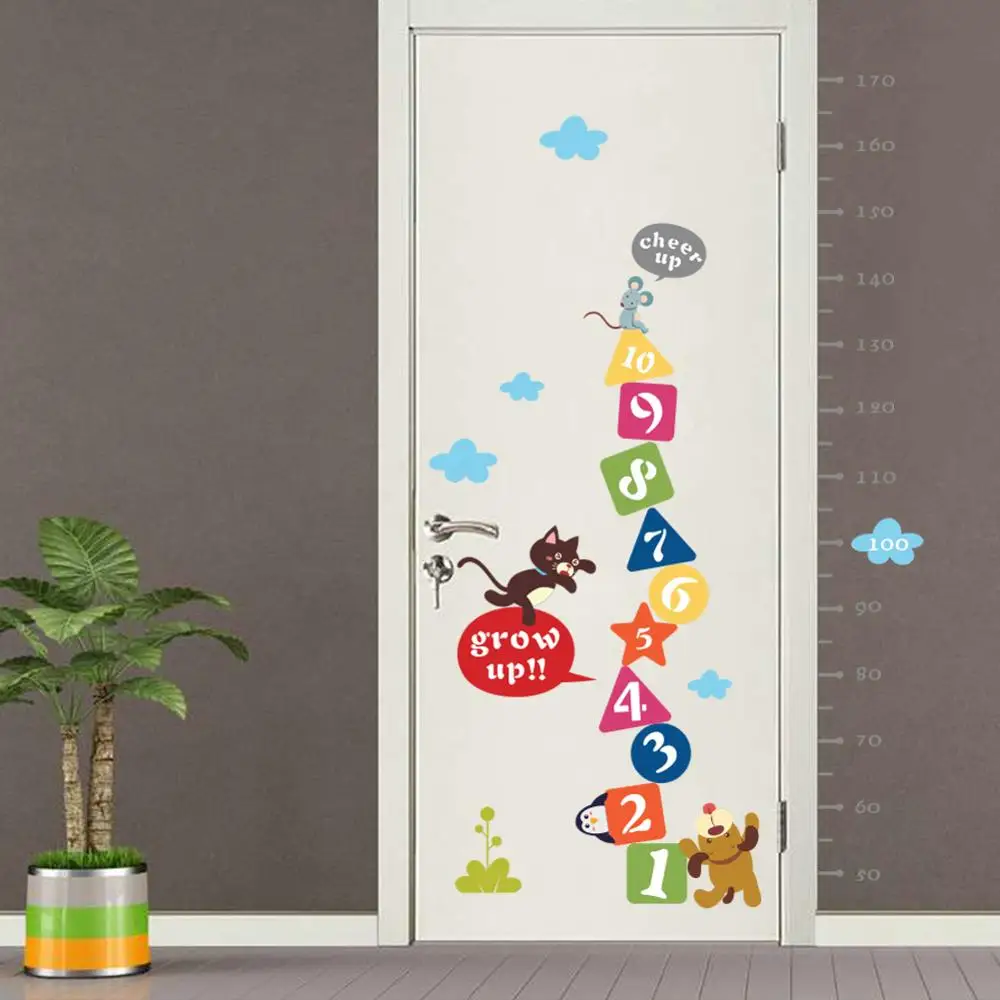 Наклейка на стену с изображением кота мыши собаки|sticker for kids room|wall stickers kidswall sticker |