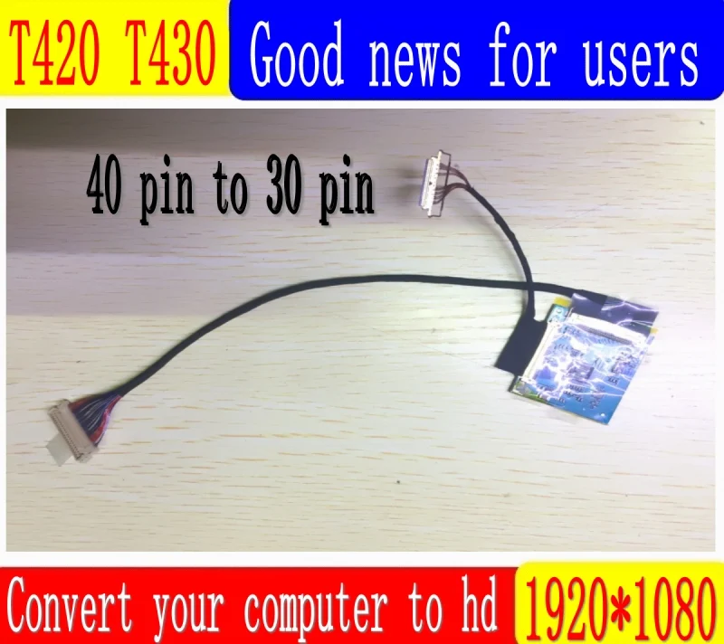 Набор платы контроллера SANITER LCD с кабелем LVDS и экраном 1920X1080 IPS 1080P FHD для ThinkPad T430 T420 с высококачественным адаптером.