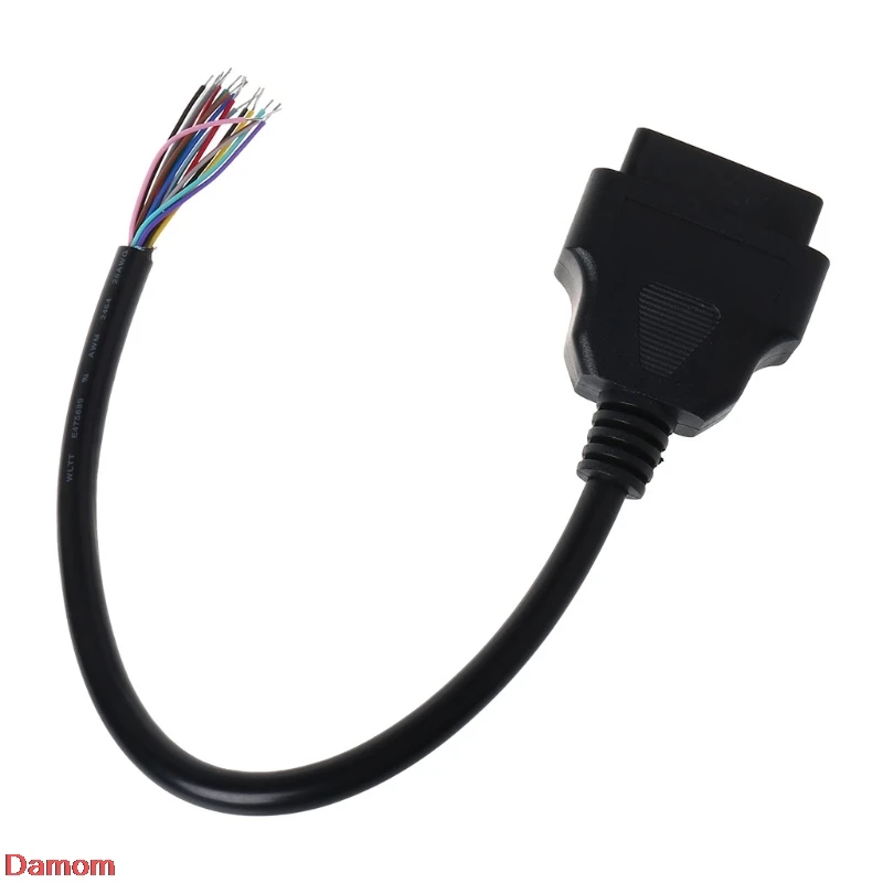 

2021 New OBD2 16Pin Female Extension Opening Cable Car Diagnostic Interface Connector Car