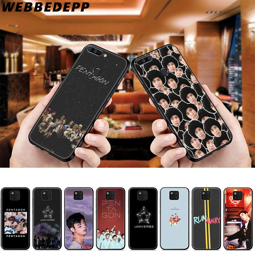 WEBBEDEPP Pentagon Yuto Kino Soft Case for Huawei Mate Honor 20 6A 7A 7C 7X 8 9 9X 10 View Lite Pro 30 |