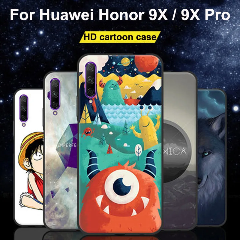 

Чехол для Huawei Honor 9X Pro, чехол для Honor 9x9 x honor9X, Мультяшные Мягкие силиконовые ТПУ чехлы для телефонов Huawei Honor 9XPro, чехол
