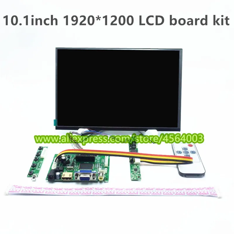 10,1-дюймовый HD-дисплей IPS 1920*1200 B101UAN02.1 плата контроллера LCD-экрана HDMI+VGA+2AV для маленького компьютера Raspberry Pi-mini PC.