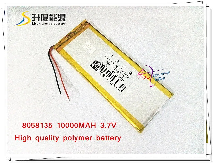 3 7 V 10000mAH 8058135 полимерный литий-ионный/литий-ионный аккумулятор для планшетного ПК