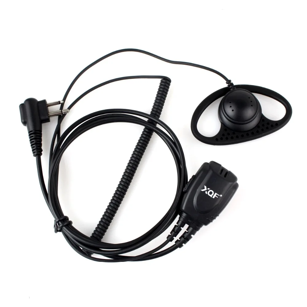 XQF 2 контактный b образный пружинный линейный наушник гарнитура PTT MIC для Kenwood HYT