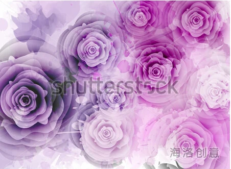 

Custom papel DE parede sala, purple roses murals for the sitting room the bedroom TV setting waterproof wallpaper