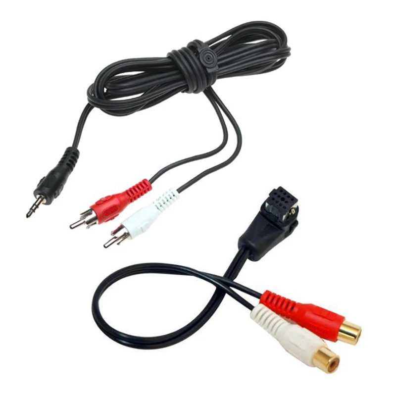 Входной кабель адаптера Aux с аудиоразъемом RCA и Y для Pioneer iPod разъемом типа Пионер