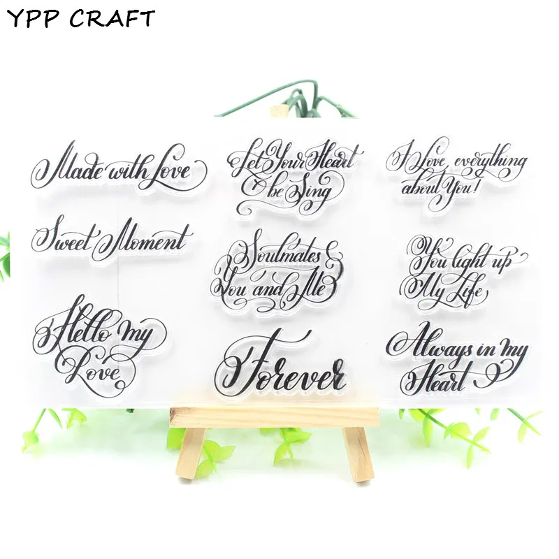 Прозрачные силиконовые штампы YPP CRAFT для скрапбукинга сделай сам на День святого