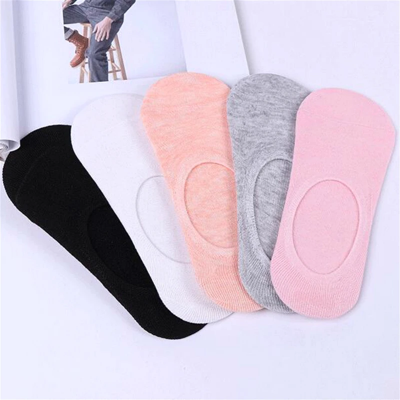 2 шт. носки женские Харадзюку короткие по щиколотку бесшовные хлопковые летние