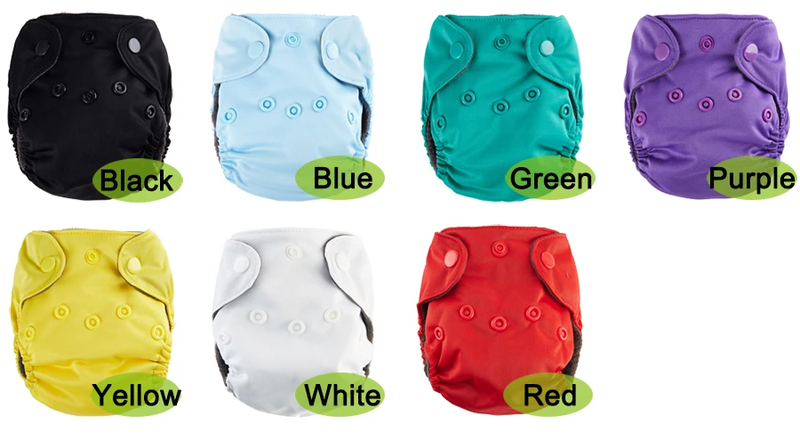 AIO-pa&ntilde;ales de tela ultrafinos para beb&eacute; reci&eacute;n nacido, 10 piezas, bot&oacute;n del vientre, forro de carb&oacute;n transpirable, 2-4kg-4