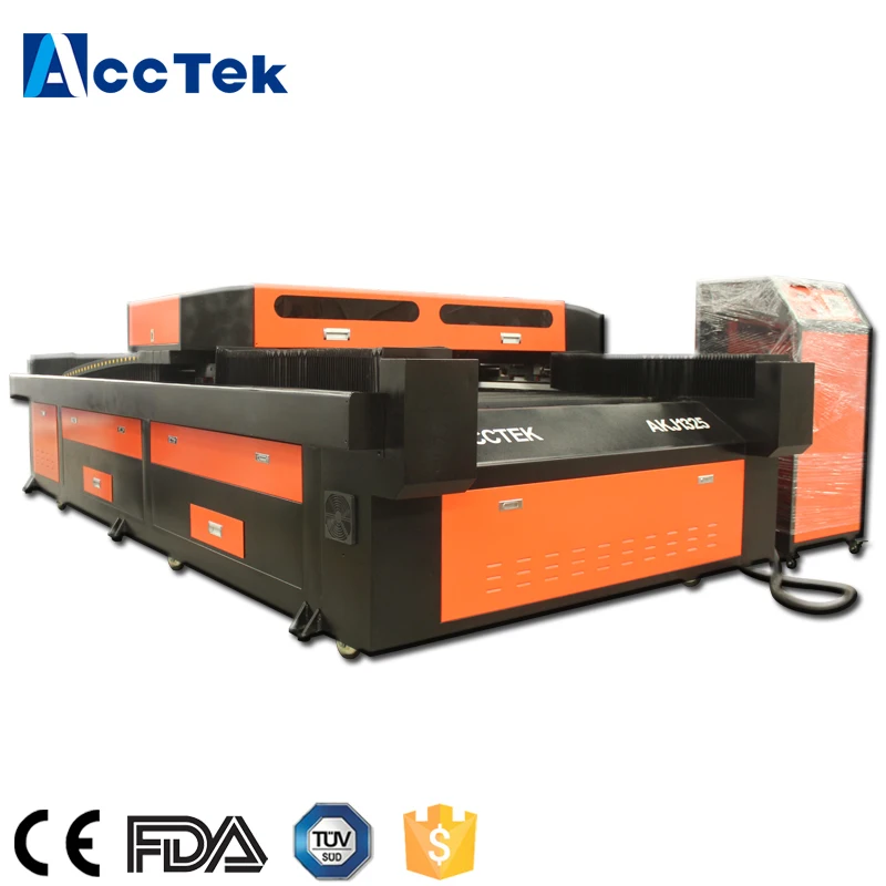 New machine double ballscrew transmission Leadshine driving system and servo motor laser cutting engraving AKJ1325 | Инструменты