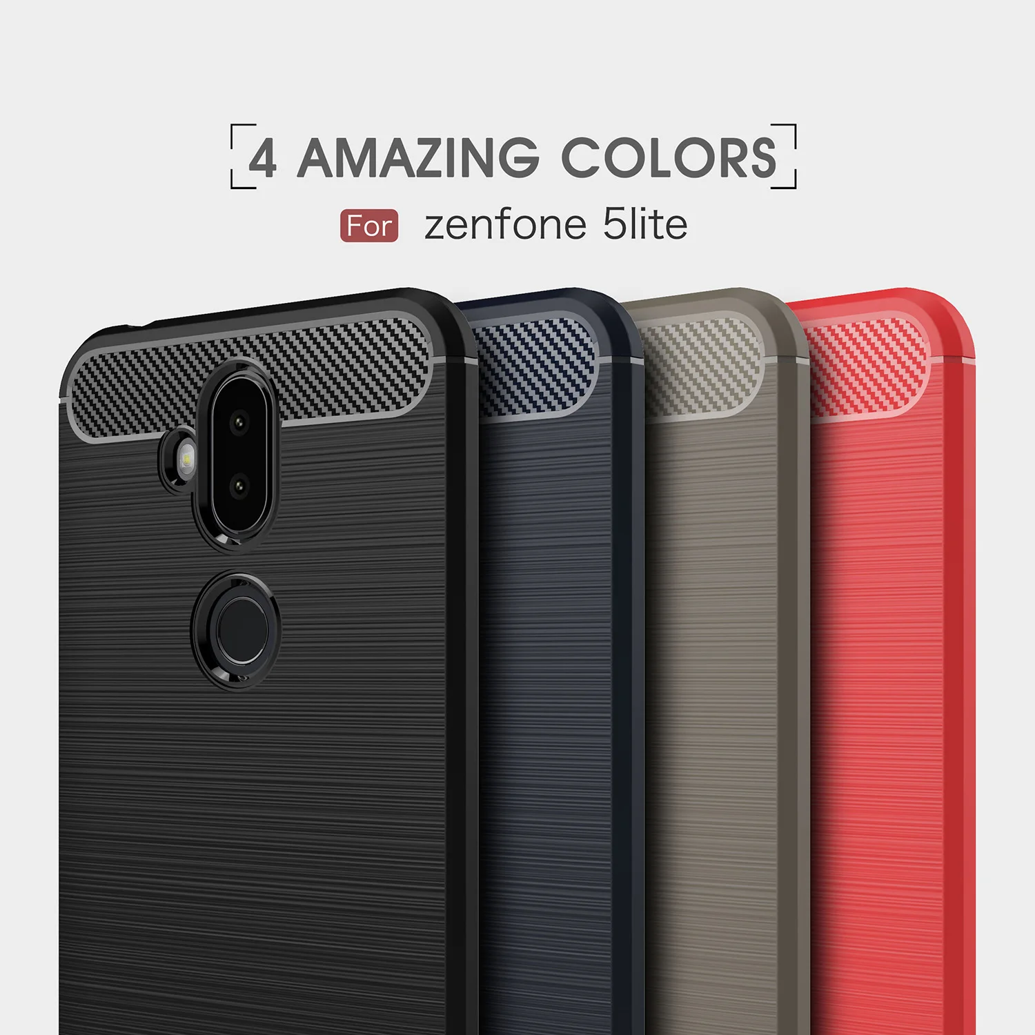 Чехол для телефона Wolfsay Asus Zenfone 5 Lite ZC600KL противоударный мягкий резиновый