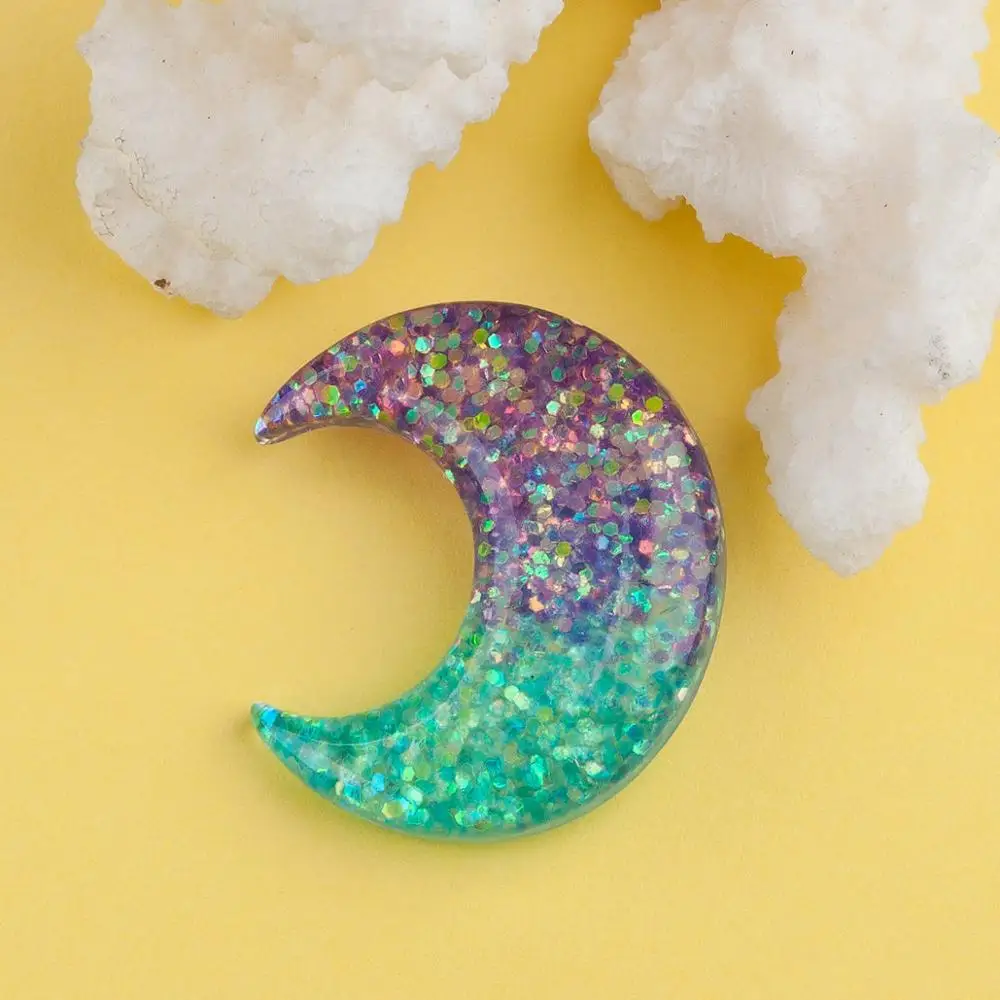 DoreenBeads блестящие, ручной работы, брошь на булавке, полимерная, многоцветная, в форме звезды, Луны, броши для женщин, девушек, рубашки, сумки, пальто - Окраска металла: 3