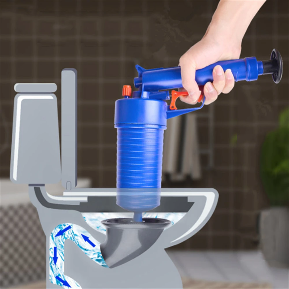 

Air Power Drain Blaster High Pressure Air Drain Blaster Pump Plunger Sink Pipe Clog Remover Toilets Bathroom Kitchen Cleaner Kit