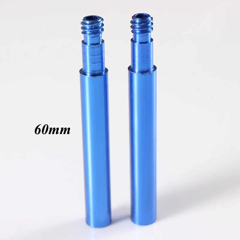 60mm blue Углерода обод колеса клапан французский расширители клапанов запчасти из углеродистой стали для велосипеда 40/50/60/70 мм удлинитель клапана для велосипедных шин Кепки расширение стержня - Цвет: 60mm blue