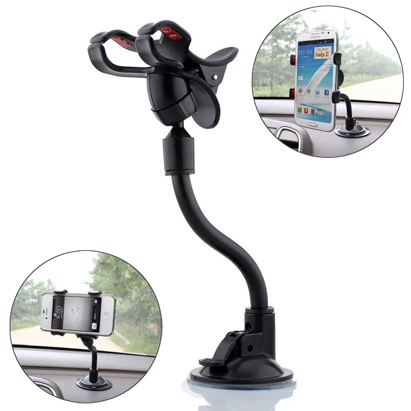 Универсальное автомобильное лобовое стекло с двойным зажимом кронштейн для