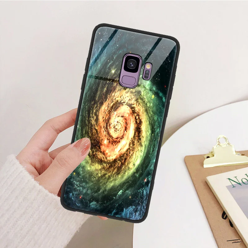 Роскошные закаленное Стекло для samsung Galaxy Note 9 8 A50 S8 S9 S10 плюс S10e M10 M20 J5 J7 Prime J4 A6s A7 A8 A6 плюс ТПУ чехол