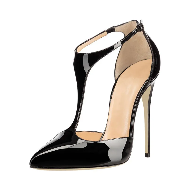 Женская обувь на тонком высоком каблуке с острым носком в европейском и