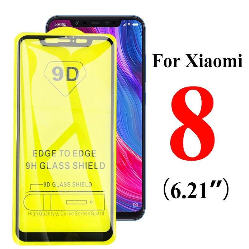 Защитное стекло для Xiao mi Red mi A2 Lite Note 6 pro закаленное на Ksio mi 8 светильник Pocophone F1 Xio mi redme 6A Armor Scren чехол - Цвет: For Xiaomi 8