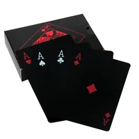 creative pvc poker waterproof table game playing cards set trend 54pcs deck poker classic magic trick tool party favor magic box