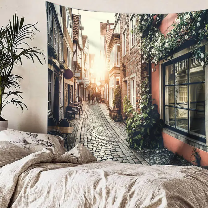Аллея рот природные пейзажи дом tapestry3D декоративные настенные гобелены узор