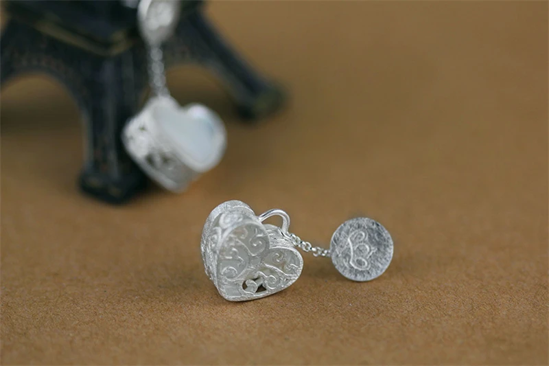 Lotus Fun реальные 925 Серебро Природный ручной Fine Jewelry любовь день знакомства серьги для женщин brincos