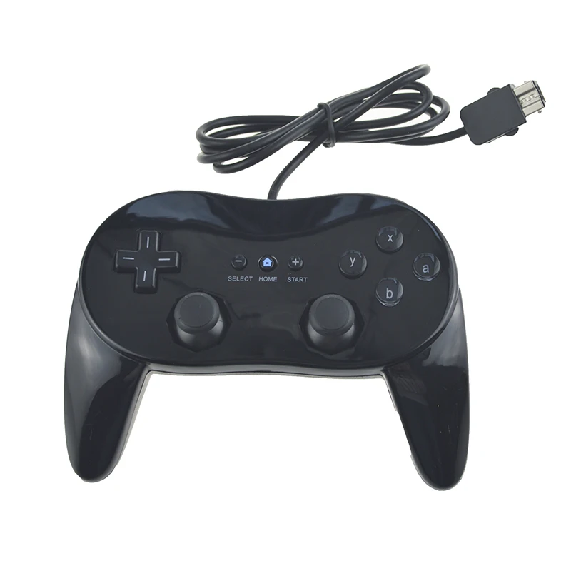 Для wii Mini классический контроллер Pro Черный Белый геймпад для wii пульт дистанционного управления аксессуары для видеоигр джойстик