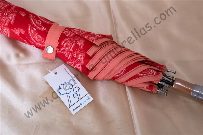 Прямые зонтики из ротанга (3 шт./лот) дизайн с принтом эпонжа Дамаска 210T