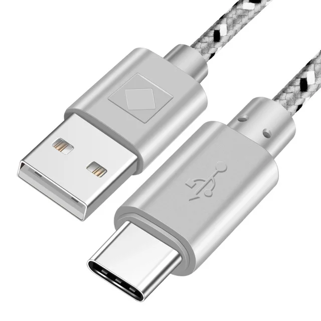 Белый Кабель USB C для телефона type C, кабель USB для зарядки и синхронизации данных для samsung S9 S8 NOT9 8 huawei P30pro Xiaomi9 type C, кабель USB для зарядного устройства - Цвет: Белый