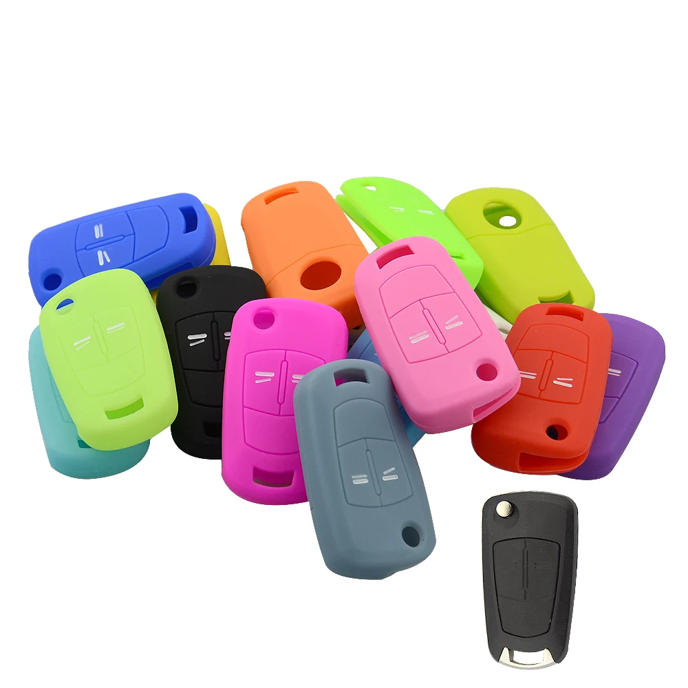 Мягкий силиконовый чехол для автомобильного ключа OkeyTech с 3 кнопками чехол-брелок