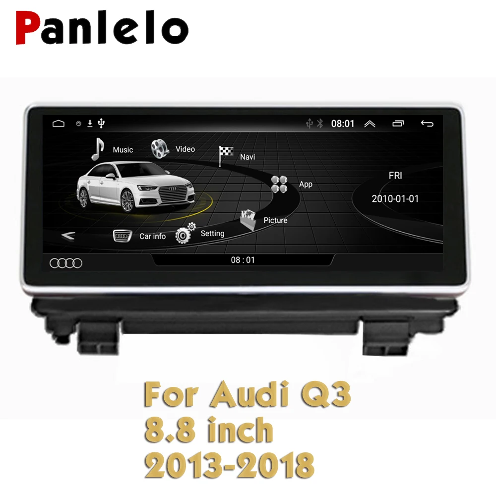 Автомобильная система Panlelo для Audi Q3 Android 2013 2018 8 дюймов радио BT Wi Fi FM GPS навигация