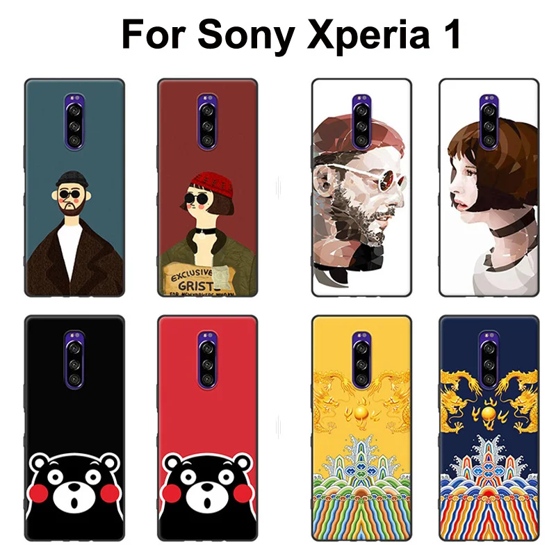 Для sony Xperia 1 чехол sony 1 задняя крышка роспись Леон убийца мультфильм мягкий силиконовый чехол для телефона для sony Xperia1 J8110 J8170 J9110